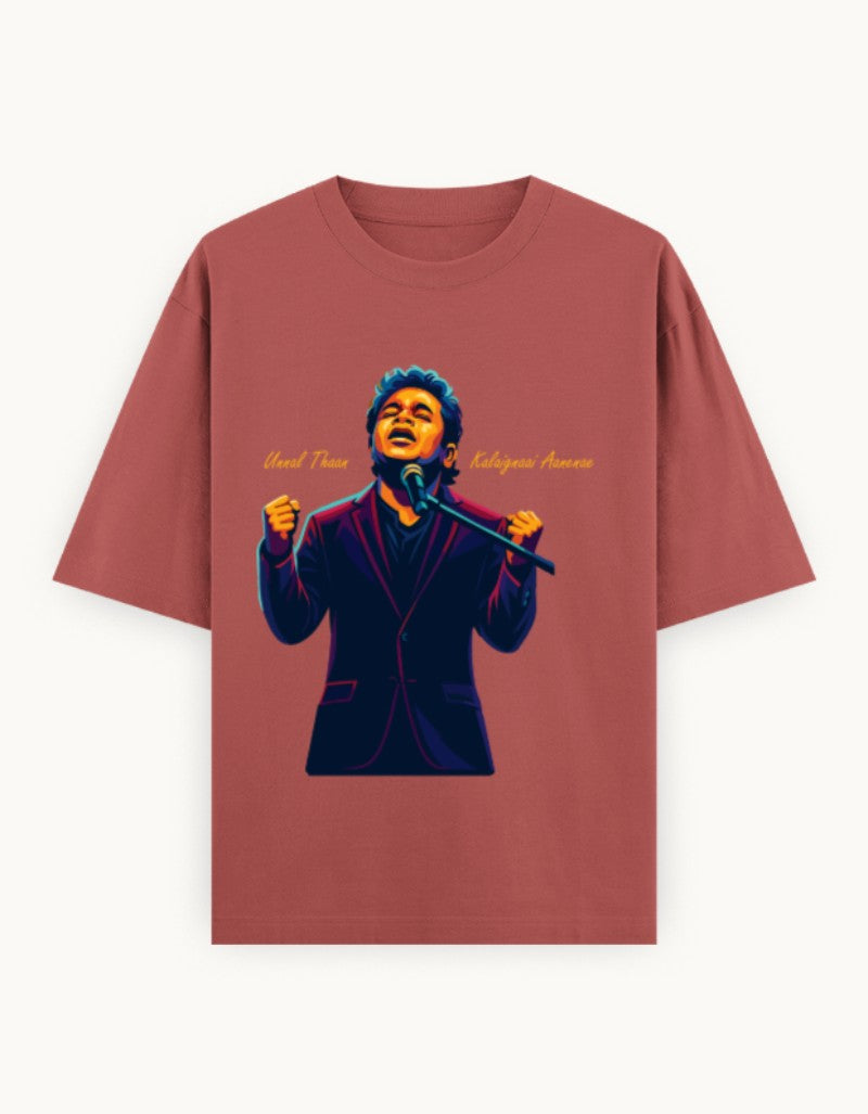 Kalaignan Aanenae t-shirt inspired by AR Rahman, perfect for ARR fans and AR Rahaman show lovers