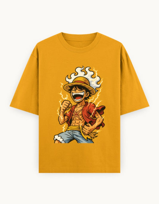 Luffy oversized t-shirt One Piece anime – Skullmask India