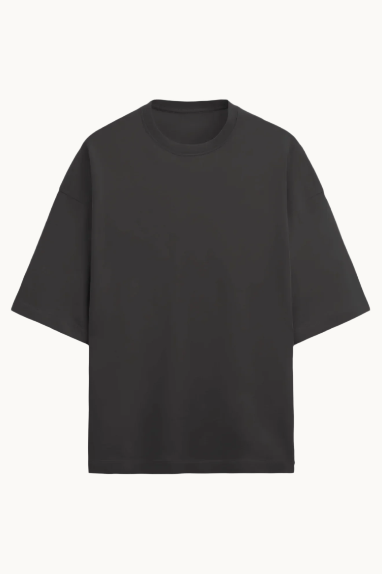 Solids : Charcoal Black Baggy T-Shirt