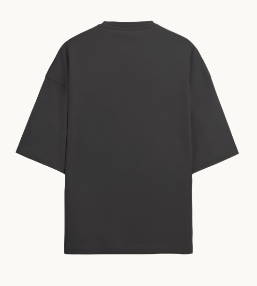 Solids : Charcoal Black Baggy T-Shirt