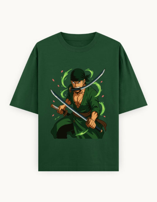 Zoro oversized t-shirt One Piece design – Skullmask India