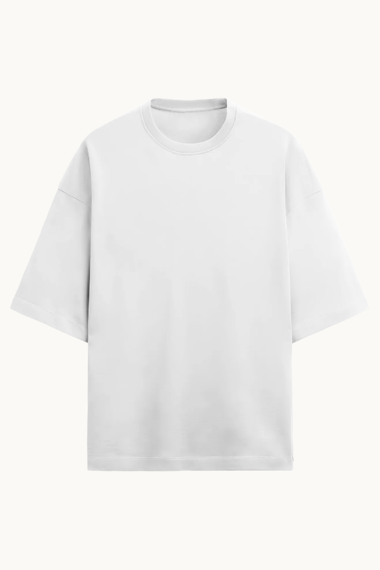 Solids : Milky White Baggy T-Shirt