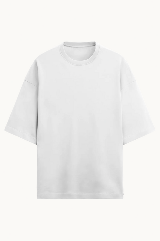 Solids : Milky White Baggy T-Shirt