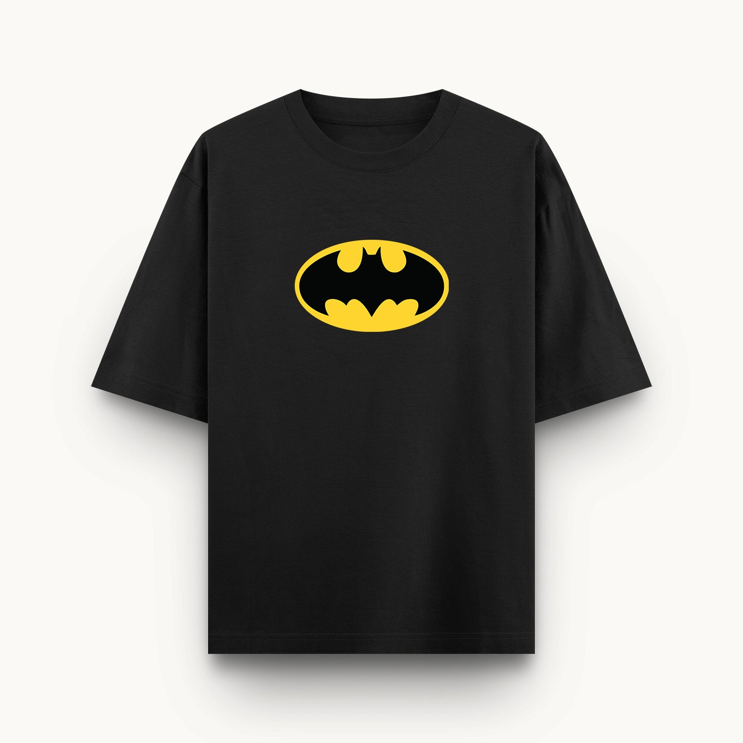 240 GSM Black Tshirt with Batman design in front