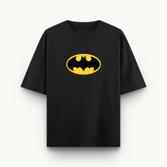 240 GSM Black Tshirt with Batman design in front