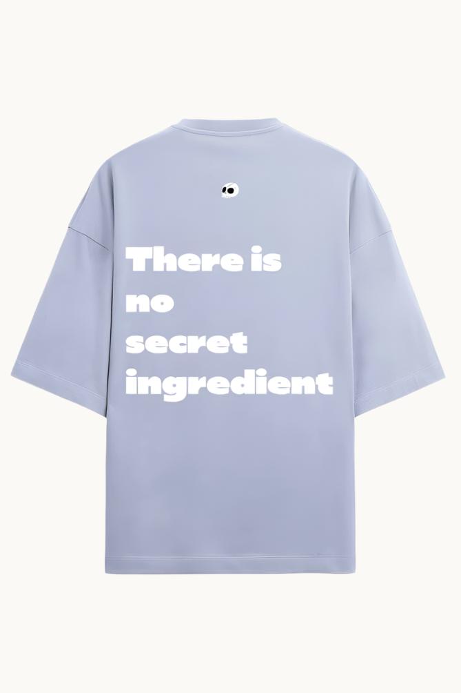 Back view of the Secret Ingredient Baggy Tee, illustrating the relaxed fit and comfortable design